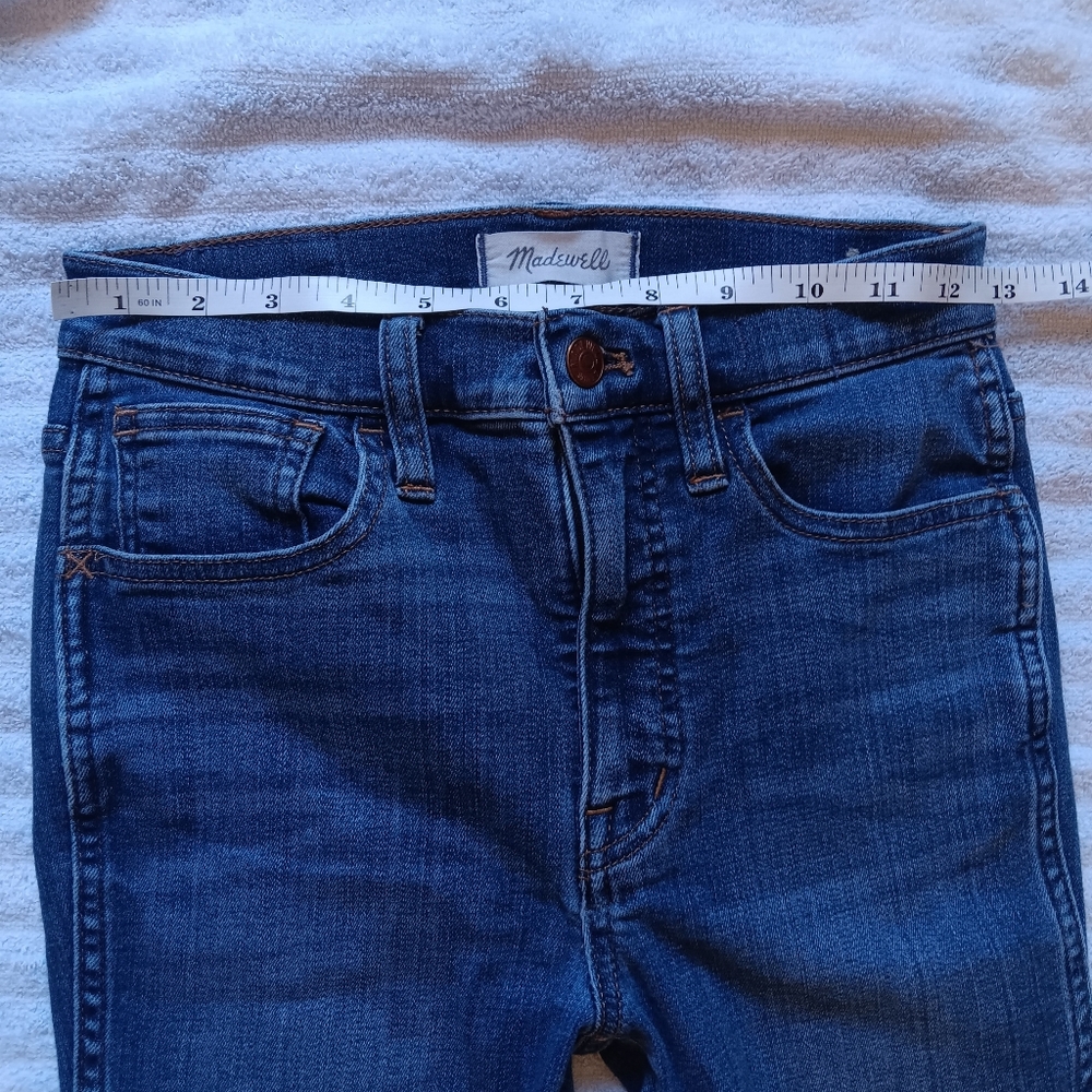 Madewell 10" High-Rise Roadtripper Skinny Jeans. Size 24. - Picture 8 of 9